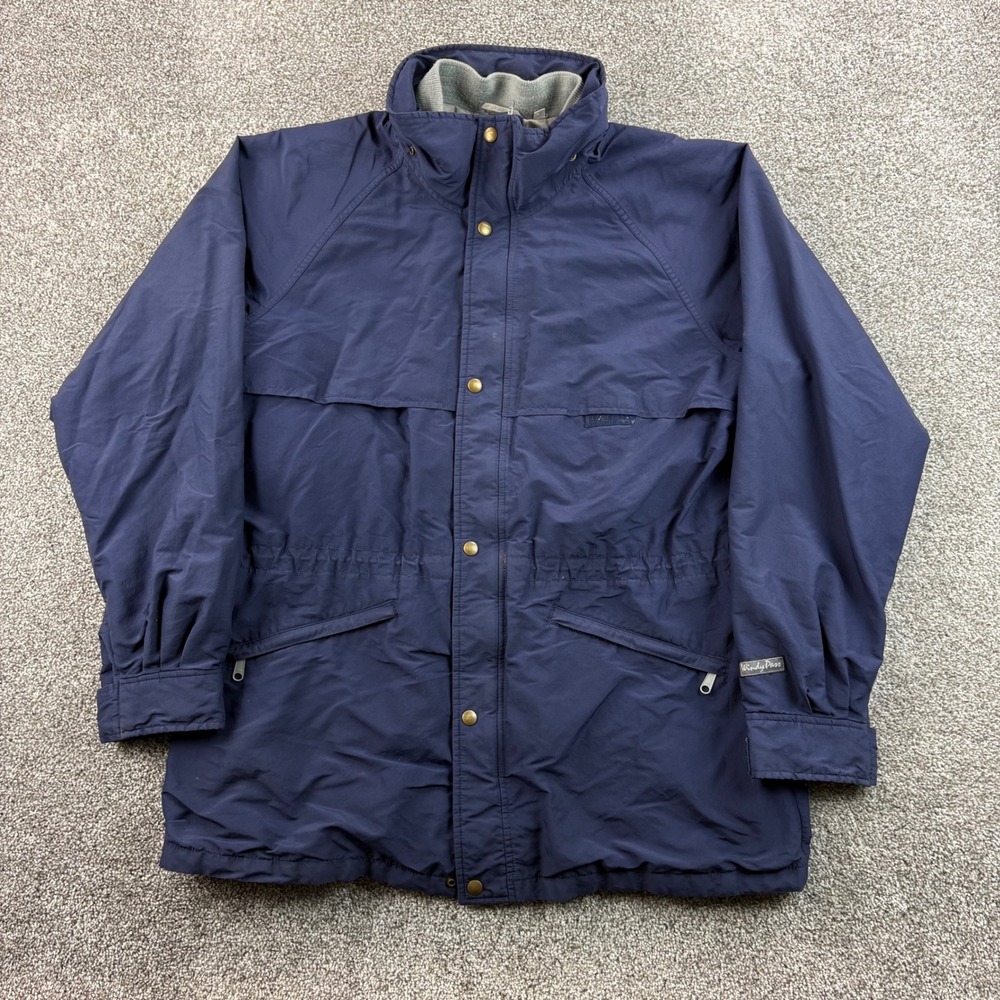 Vintage The North Face Windy Pass Jacket Mens XL Navy Gore-Tex Parka Coat